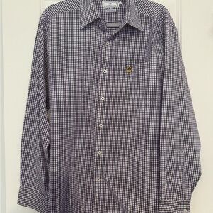East Carolina Southern Tide Black and White Checkered Shirt